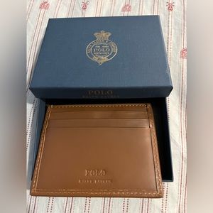 Mens Polo Bear Ralph Lauren Card Case Wallet